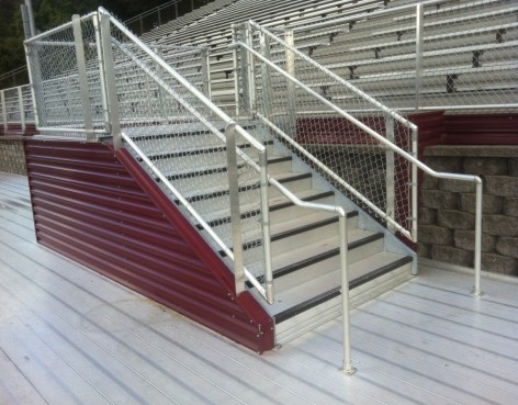 All Star Bleachers Site Install