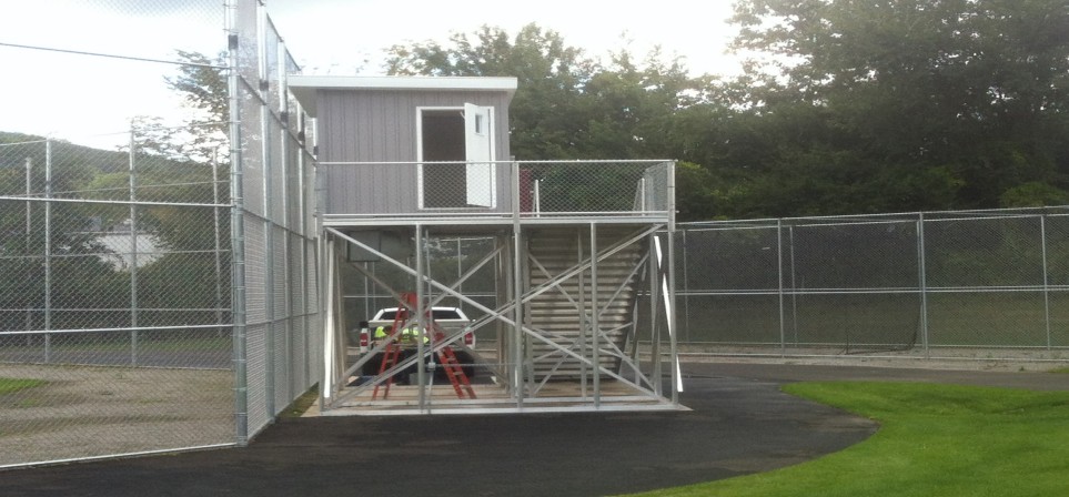 Elevated Press Box Installation