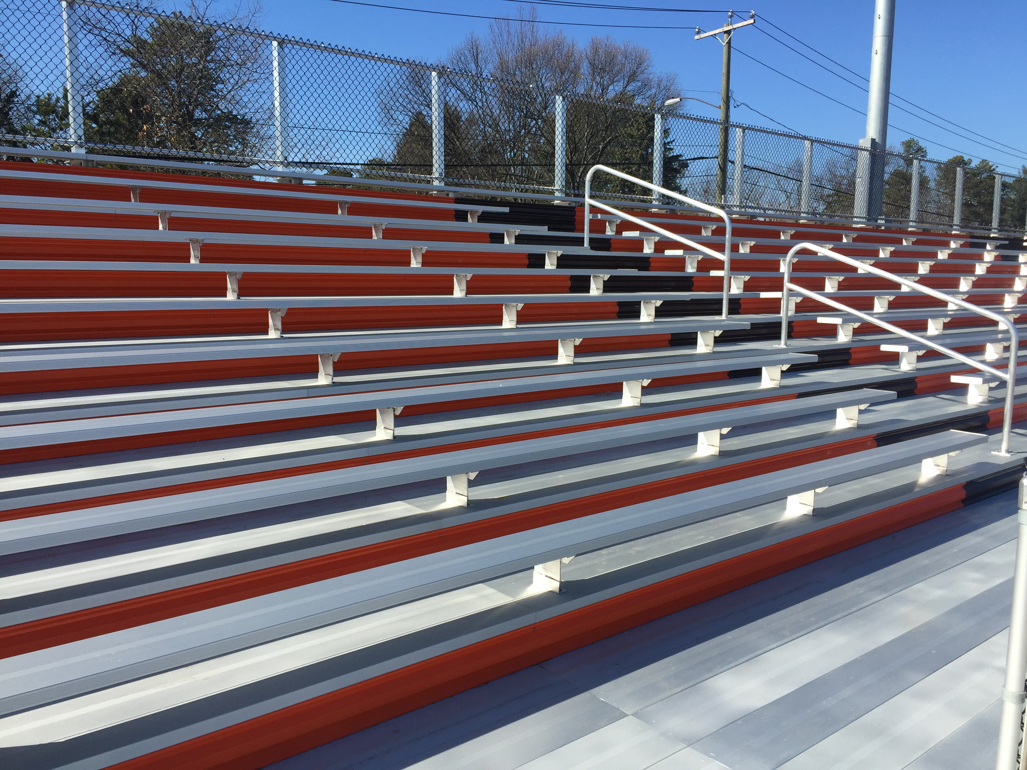 Stadium Bleachers Sideline View